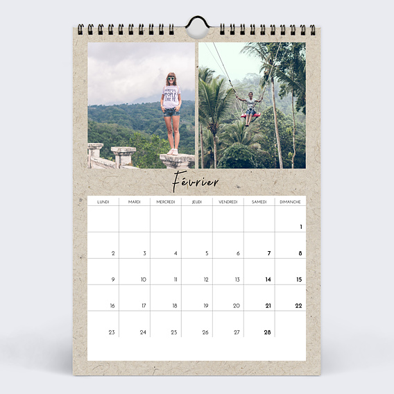 Calendrier famille Chiné (36 Photos) Février