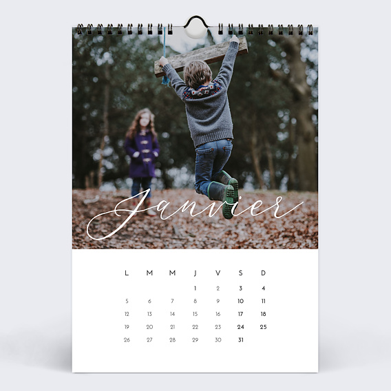 Calendrier famille Calligraphie (13 Photos) Janvier