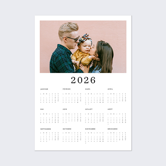 Calendrier famille Poster Epuré