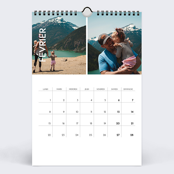 Calendrier famille Bandeau Photos
