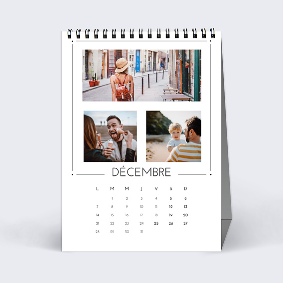 Calendrier famille Design (23 Photos) Décembre