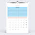 Calendrier famille Color Blocks