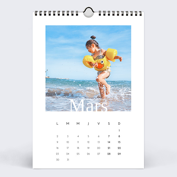 Calendrier famille Typographie Bâton (19 Photos)