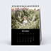 Calendrier famille Photo Mi-Page Noir (13 Photos)