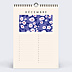 Calendrier famille Fleurs Vintage