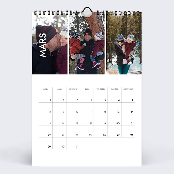Calendrier famille Bandeau Photos