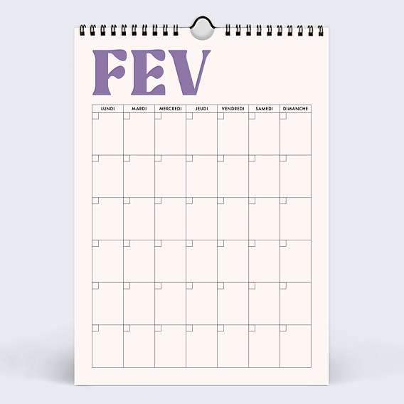 Calendrier famille Organiseur perpétuel coloré