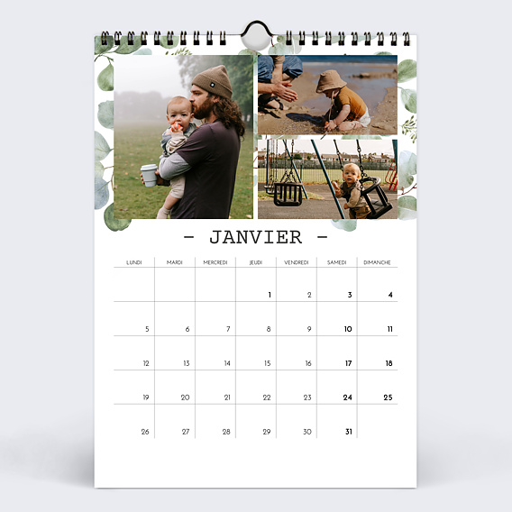 Calendrier famille Végétal Janvier