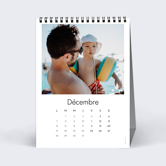 Calendrier famille Photo Simple Blanc (13 Photos)