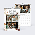 Calendrier famille Fleurs aquarelle