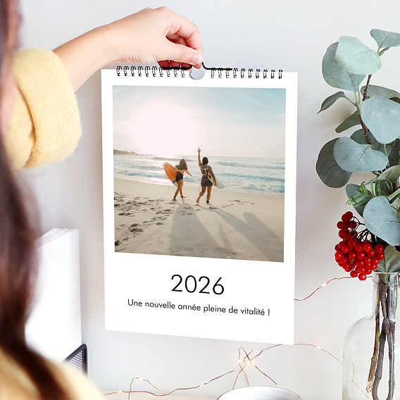 Calendrier famille Photo Simple Blanc (13 Photos) Après 1