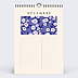 Calendrier famille Fleurs Vintage