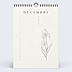 Calendrier famille Fleurs Minimalistes