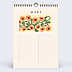 Calendrier famille Fleurs Vintage