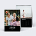 Calendrier famille Photo Mi-Page Noir (13 Photos)