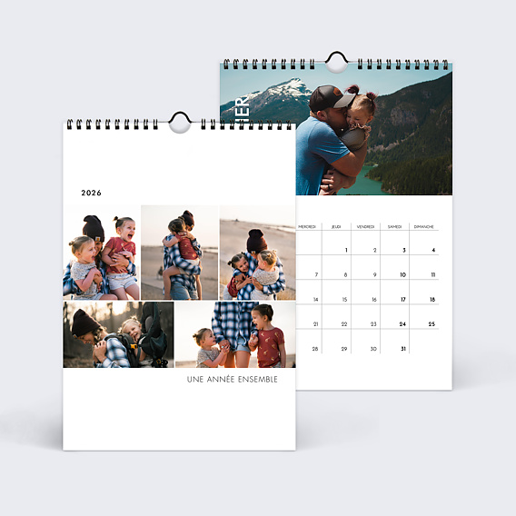 Calendrier famille Bandeau Photos Recto