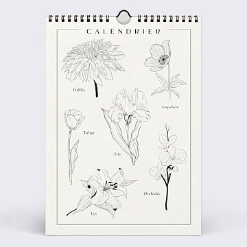 Calendrier Photo Fleurs Minimalistes