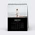 Calendrier photo Photo Mi-Page Noir (13 Photos) Janvier
