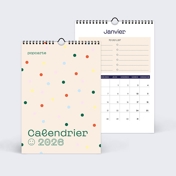 Calendrier famille Color Blocks