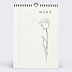 Calendrier famille Fleurs Minimalistes
