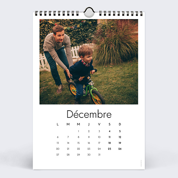Calendrier famille Multiphotos Blanc (26 Photos)