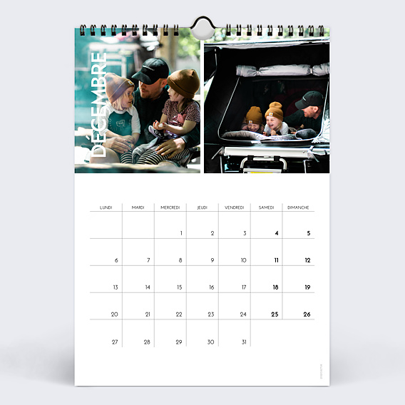 Calendrier famille Bandeau Photos