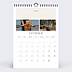 Calendrier famille Photos Rectangles