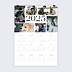 Calendrier photo Poster Multi-photos Portrait Recto