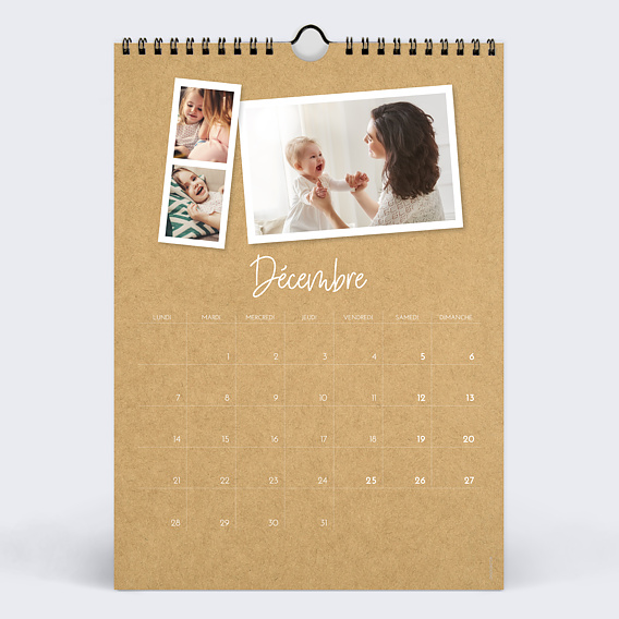 Calendrier famille Photomaton (27 Photos) Décembre