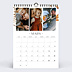 Calendrier famille Fleurs aquarelle