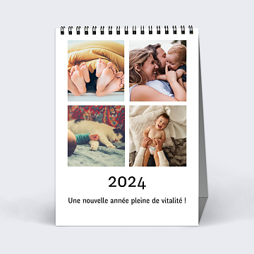 Mini Calendrier De Bureau 2024 Adapté À La Maison Et Au Bureau, 1