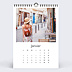 Calendrier famille Photo Simple Blanc (13 Photos)