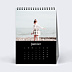 Calendrier famille Photo Mi-Page Noir (13 Photos)