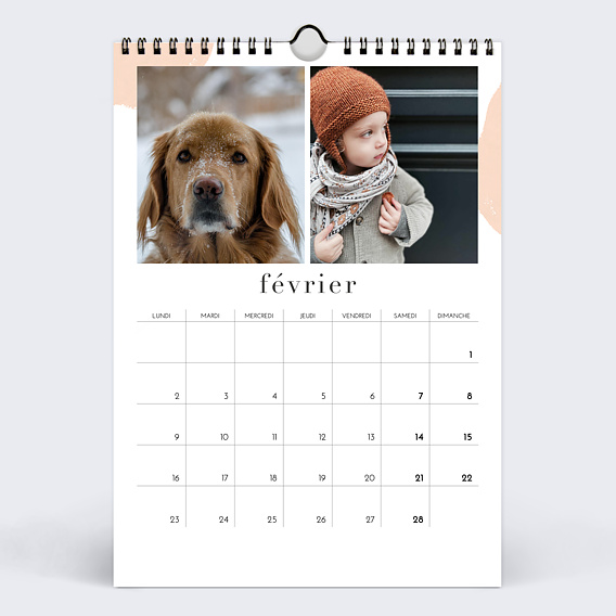 Calendrier famille Aquarelle (24 Photos) Février