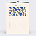 Calendrier famille Fleurs Vintage