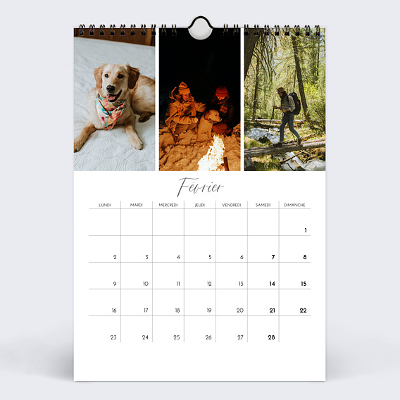 Calendrier famille Déchiré Février