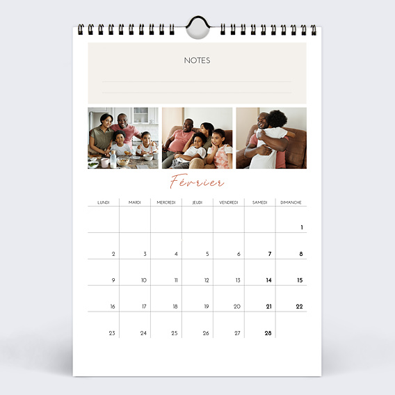 Calendrier famille Multiphoto 3 Février