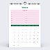 Calendrier famille Color Blocks