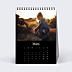 Calendrier famille Photo Mi-Page Noir (13 Photos)