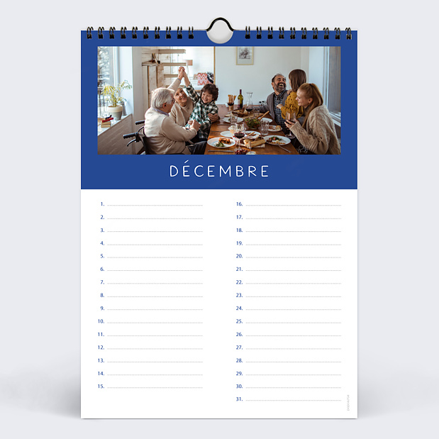 Calendrier Photo Perpétuel Photo Décembre