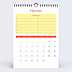 Calendrier photo Color Blocks Février