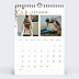 Calendrier photo Fleurs aquarelle Février