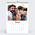Calendrier photo Photo Simple Blanc (13 Photos) Février