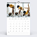 Calendrier photo Pleine page Février