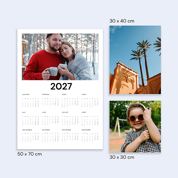Calendrier famille Poster Coloré