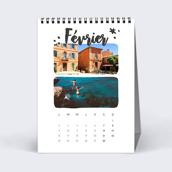 Calendrier famille Encre (25 Photos) Février