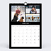 Calendrier famille Polaroid Noir (35 Photos) Janvier