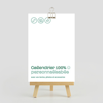 Calendrier Photo Modèle 100% personnalisable