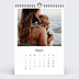 Calendrier famille Photo Simple Blanc (13 Photos)