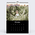 Calendrier famille Photo Mi-Page Noir (13 Photos)